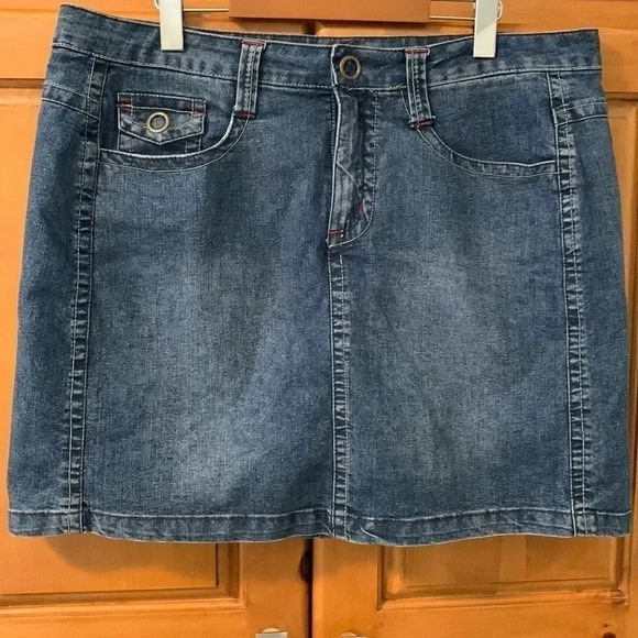MXM  denim skirt 14 - Picture 1 of 9
